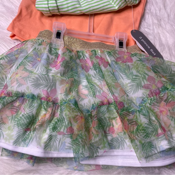 Wonder Nation 3 Piece Tutu Bodysuit Beach Baby Dress Set 24 Months - Picture 4 of 5